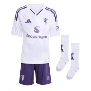 Manchester United Joshua Zirkzee #11 Udebanetrøje Børn 2025-26 Kortærmet (+ Korte bukser)